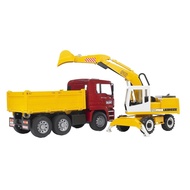 BRUDER Brother Toys 2751 - MAN TGA Construction Truck and Liebherr Excavator