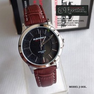 US SUBMARINE ACCURATE TIME Model J-183L Women's Quartz Wristwatch Waterproof Leather Strap 1 With Bo