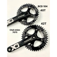 Meroca single disc BCD 104mm 40T or 42T for bicycles