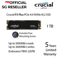 Crucial P3 Plus PCIe 4.0 NVMe M.2 SSD [1TB]