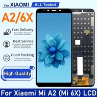 5.99 "คุณภาพสูงสำหรับ Xiaomi Mi A2หน้าจอดิจิตอลสัมผัสหน้าจอ LCD สำหรับ Xiaomi Mi 6X Mi6x M1804D2SG เ