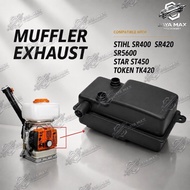 READY STOCK MUFFLER EXHAUST STIHL SR400 SR420 SR5600 MIST BLOWER MESIN SEMUR RACUN TURBO