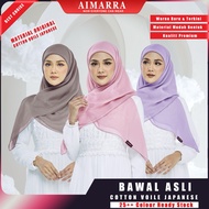 AIMARRA Tudung Bawal Asli / Original Cotton Voile Japanese Material Exclusive
