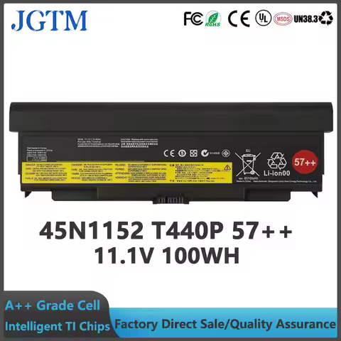 45N1152 T440P 57++ 11.1V 100Wh Laptop Battery for Lenovo ThinkPad T440P W540 L540 L440 W541 T540P 0c