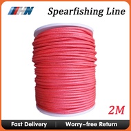 2M 2mm Red Color Fishing line Spearfishing line Speargun Rubber Wishbone Line PE Speargun Line