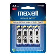 MAXELL 鹼性電池 Alkaline Battery AA 四粒 2A x 4