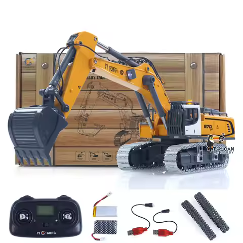 1/50 RC Excavator Remote Control K970 Engineering Vehicles Electric Lifting Digger Metal Bucket Trac
