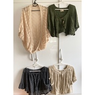 Unique crocheted 2-hands cloakJacket