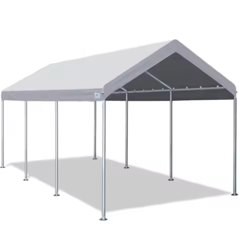 10x20 ft Heavy Duty Carport Portable Car Canopy Garage Party Tent Boat Shelter with Adjustable Heigh