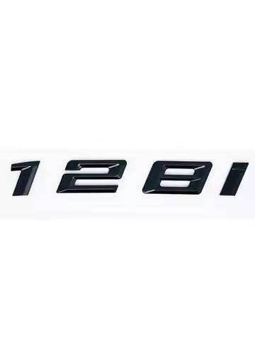 Glossy Black Alphanumeric Trunk Badge for BMW 1 Series E81 E82 E87 E88 F20 F21 - 116i 118i 120i 125i