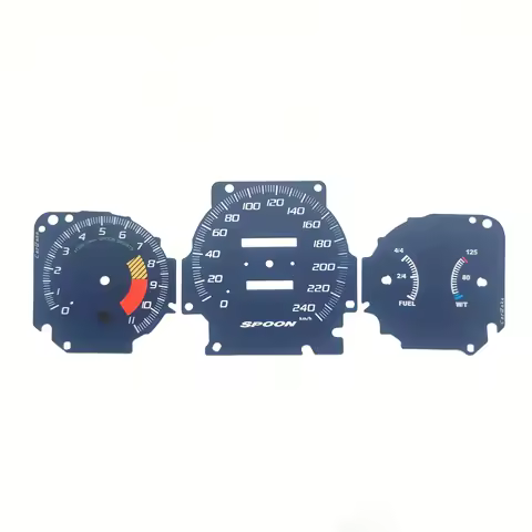 Gauge Faces SPOON Style For Civic EK3 EK9 EK4 Instrument Cluster