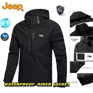 {Delivery 2-3 Days} JEEP SPIRIT Hooded waterproof windbreaker unisex hiking jacket