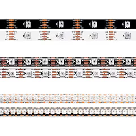 SK6812 RGBW Led Strip Light 4 in 1 Similar WS2812B 1m 5m 30 60 144 LEDs Individual Addressable RGBWW
