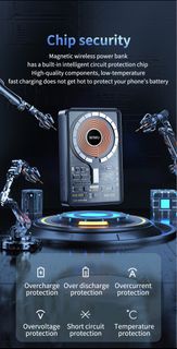 尖沙咀店取令你更有信心！全新現貨！ WiWU Magnetic Charging Power Bank with Stand 磁吸充電寶 10000毫安 Magnetic Wireless Batte