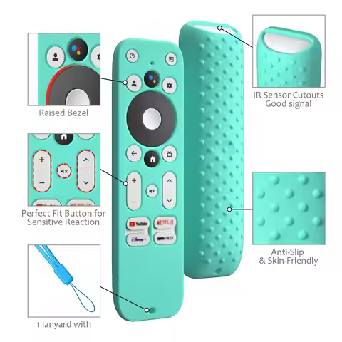 For Hako Onn 4K / Homatics/Mecool Google KM2/KM2 PLUS KD3 KM7 Tivo Stream 4K anti-slip remote contro