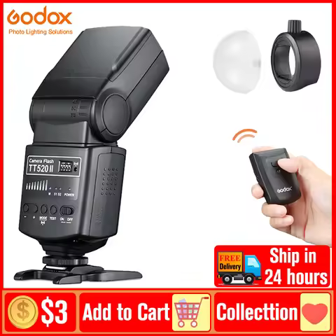 Godox TT520II TT520 II Camera Flash with Build-in 433MHz Wireless Signal for Canon Nikon Pentax Olym