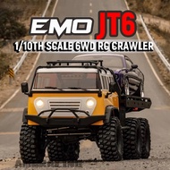 JT6 6WD 6X6 RTR 2.4GHz 1/10 RC Electric Remote Control Model Car Crawler Flatbed Truck Trailer Adult