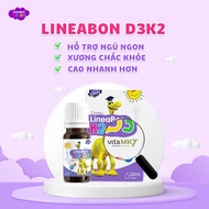 Lineabon D3 K2- Supplement vitamin D3, K2 for children to help develop bones, teeth, height 10ml bot