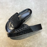 < OPMM >-[Jil Sander] Full Leather Woven Slippers