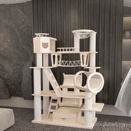 Honey Pot Cat Cat Climbing Frame Cat Litter Cat Tree One Luxury Super Large Imported Solid Wood Cat 