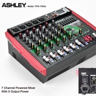 POWER MIXER 7 CHANNEL OUTPUT 5 CHANNEL ASHLEY PRX-7000S PLUS SUBWOOFER
