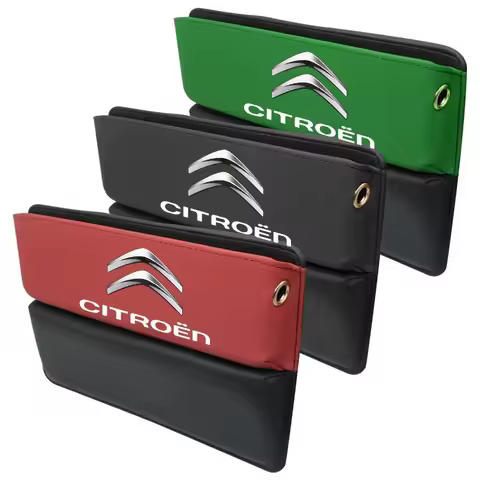 Leather Car Seat Crevice Gaps Storage Box Seat Gap Filler Organizer Pocket For Citroen C3 C4 C5 X7 B