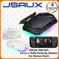 JSAUX HB1201 12-in-1 RGB Docking Station for Steam Deck Dock HUB