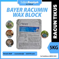 Bayer Racumin 5kg Wax Block Racun Tikus Rumah Stor Ladang Coumatetralyl Mice Mouse rat rodent