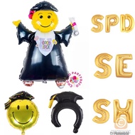 Bachelor's Balloon Toga Balloon/ Graduation Balloon/ Toga Headband Balloon/ SPD SE Graduation Balloo