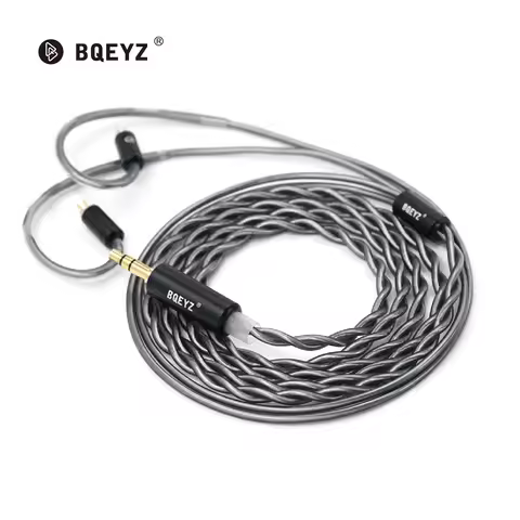 BQEYZ BQ10 Standard Cable Earphone Upgrade Cable for Portable Wired HiFi In-ear Monitor 0.78mm 2Pin 