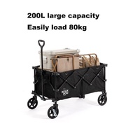 BLACKDOG WAGON NARROW WHEEL FOLDING TROLLEY 200L BD-TC003 MUTE ULTRALIGHT PORTABLE OUTDOOR CAMPING T