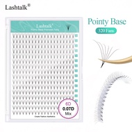 Lashtalk Sharp Narrow Stem Premade Fans Eyelash Extension 4D 5D 6D 7D 8D 9D 10D Thin Pointy Base Rus