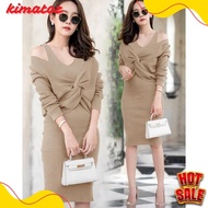 Wse390 - 2In1 Abigail Outer and Dress Knit Set Size Fits L To Xl Ld 100 Cm - 110 Cm Pj 93 Cm Premium