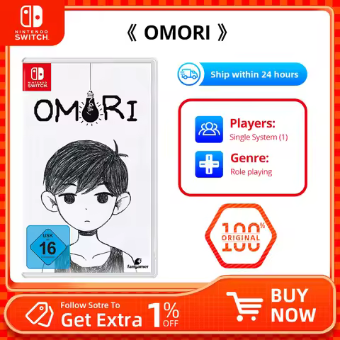 Nintendo Switch Game Deals-OMORI-100% Official Original Physical Game Card RPG Adventure Genre for S