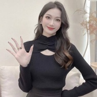 High Neck Bottoming Shirt Knitted Top Sweater Inner Autumn Winter Knitwear Fashionable Slim-Fit Mid-