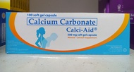 Calci Aid Calcium Carbonate 500 mg 100 Softgel Capsules