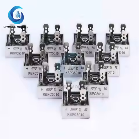 10Pcs KBPC5010 diode bridge rectifier diode 50A 1000V KBPC 5010 power rectifier diode electronica co
