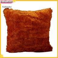 FA|  43x43cm Soft Plush Solid Color Throw Pillow Case Cushion Cover Home Sofa Decor