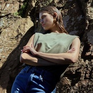 Bread & Boxers 高質感厚質羅紋背心 - 卡其綠