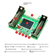 18650 Battery Tester Battery Detector Module MAh MWh Type C Digital Battery Power Detector Module 18