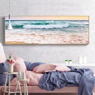 Cetakan Seni Dinding Gaya Scandinavia Gambar Moden Nordic Poster Pantai Saiz Besar Lukisan Kanvas Pe