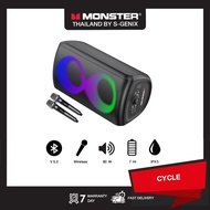 【MONSTER】ลำโพงบลูทูธ รุ่น Cycle ( แถมไมโครโฟนไร้สาย 2 ชิ้น ) - รับประกัน 7 วัน