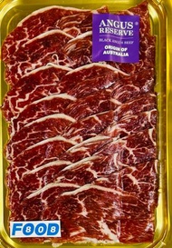 澳洲急凍300日穀飼黑安格斯牛腹肉心火鍋片(約140 - 160克)(急凍 -18度)