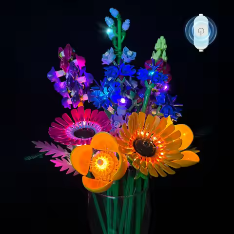 LYBMTWF LED Lighting Kit Compatible with Lego 10313 Wildflower Bouquet Model (NOT Include The Model 