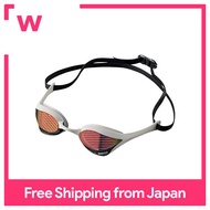FINA Approval] arena Swimming goggles for racing unisex [Cobra Ultra] Red × Smoke × White × White Free size mirror lens AGL-180M