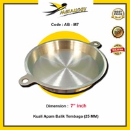 Metallogy 7" Kuali Apam Balik Tembaga/ Brass Pancake Mould/ Piring Kuih Ban Chang/ Kuali Apam Balik/