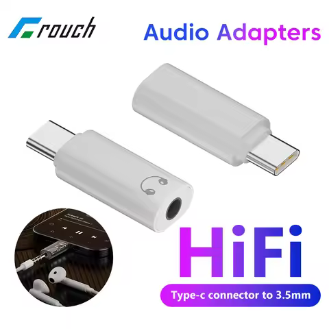 Type C To 3.5MM Audio Adapters 3.5 Jack Aux Audio Adapter Type C 3.5mm Headphone Converter for iphon
