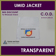 ☃ ◪ ▫ UMID Card Jacket (Transparent) | Card Holder | ID Cover