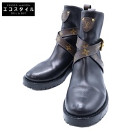 路易威登 Discovery 系列 Monogram 帆布腰帶踝靴，36 碼