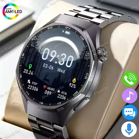 Smart Watch 5 Pro GPS Tracking Smartwatch Men 360*360 AMOLED Screen Heart Rate Monitor Bluetooth Cal